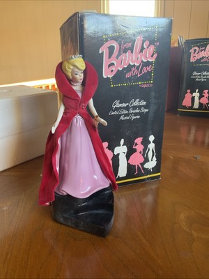 1994 Enesco Barbie with Love Glamour Collection Sophisticated Lady Music Box