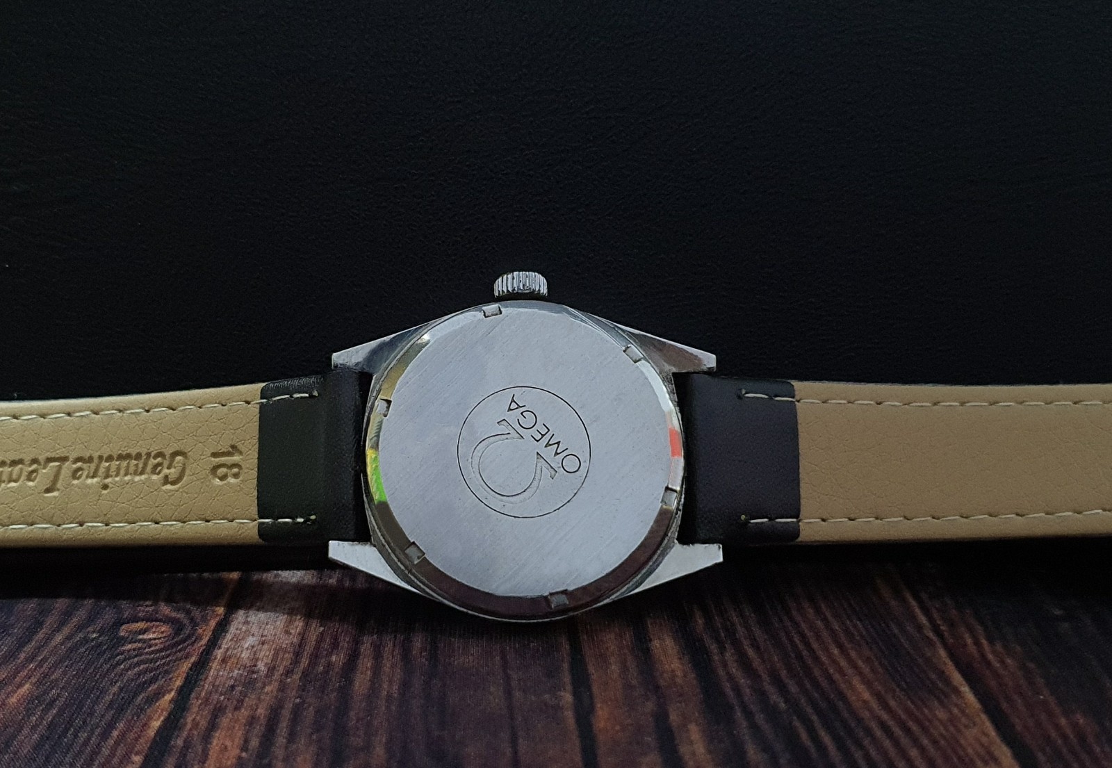 OMEGA GENEVE cal.613 SS ref.136.0103 VINTAGE 60's RARE 17J SWISS WATCH. image 5