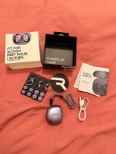 Raycon Fitness Earbuds Active Noise Cancelling, Water-Resistant - Purple