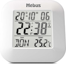 Mebus Digitaler Funk-Wecker Mit Thermometer, ...