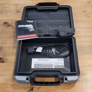 Sig Sauer Gun Case P238 380 Lock w/ Key & Holster Manuel Instructions 2012