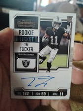 Tre Tucker On Card Auto 6 Card Lot Las Vegas Raiders