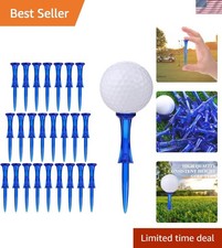 Golf Tees 3-1/4 50 Count Plastic Golf Tees Reduced Friction Side Spin Pro...