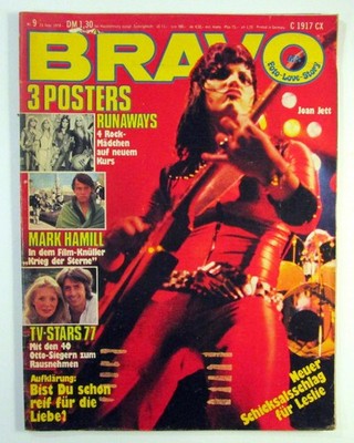 Bravo 1978 # 9 vom 23.Februar 1978 komplett mit Postern + Starschnitt Zustand 2-