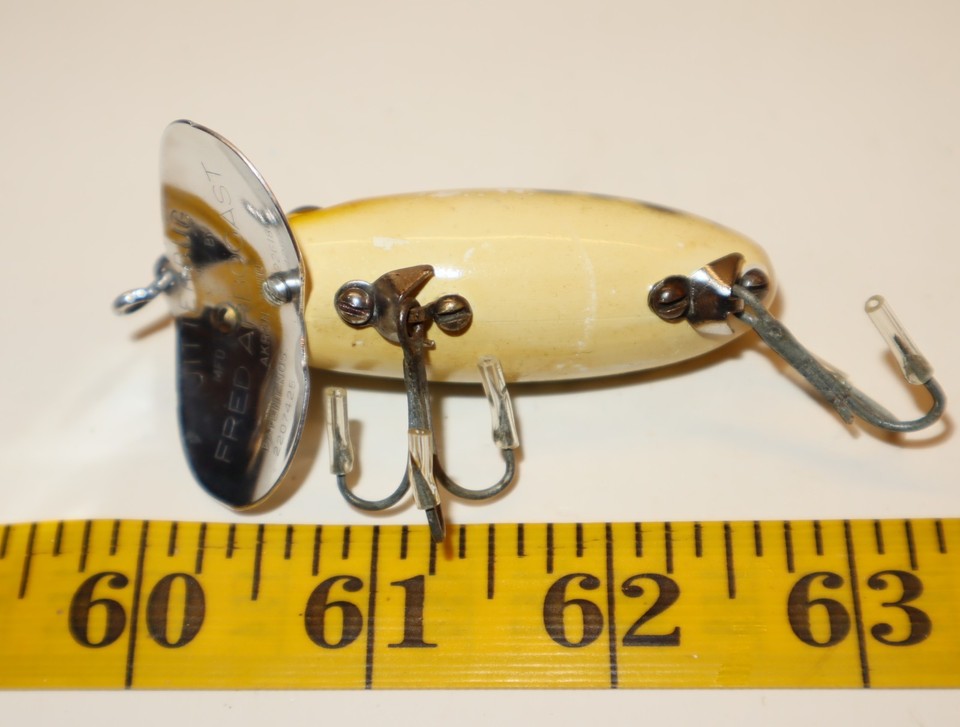 Vintage Arbogast Jitterbug Leuure Peche Topwater Wakebait 53mm 10g Vintage Arbogast Jitterbug Leuure Peche Topwater Wakebait 53mm 10g