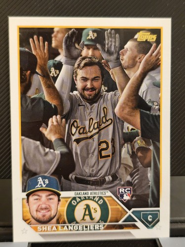 Shea Langeliers [Golden Mirror SSP Variation] #127 2023 Topps card