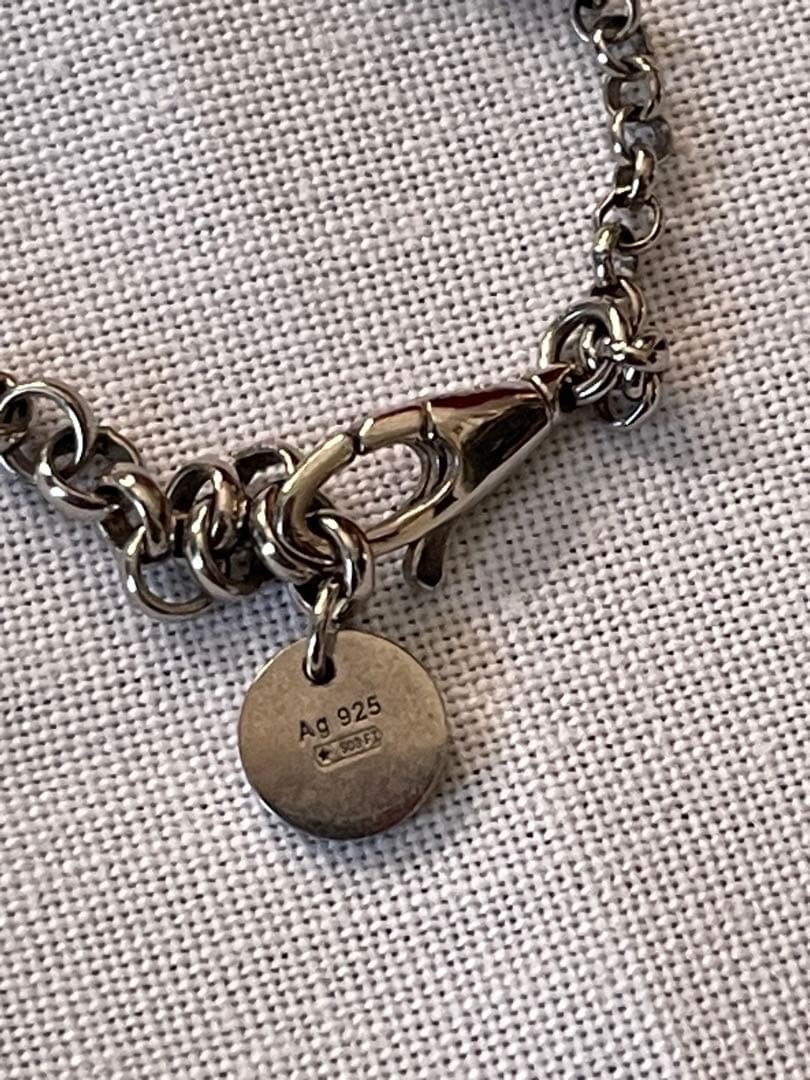 Auth GUCCI Necklace Interlocking G Arabesque Unis… - image 5