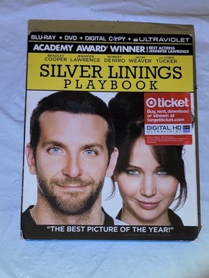 Silver Linings Playbook (Blu-ray + DVD, 2013) Bradley Cooper Jennifer Lawrence