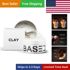 BASED Hair Clay for Men, Hair Clay with Strong Hold, Texturizing Finish,
