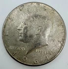 1964 USA Kennedy 90% Silver Half Dollar Coin A13