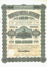 Reprint historycznej akcji Unii Vitivinícola Argentina