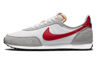 Nike Waffle Trainer 2 White Light Smoke Gray Gym Red 2022 - DJ6054-101
