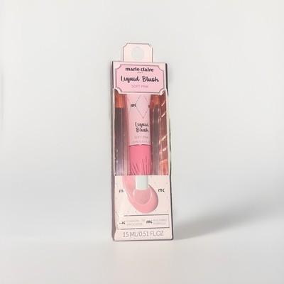 Marie Claire Paris Liquid Blush~ Dusty Pink~Cushion Tip Application~Buildable