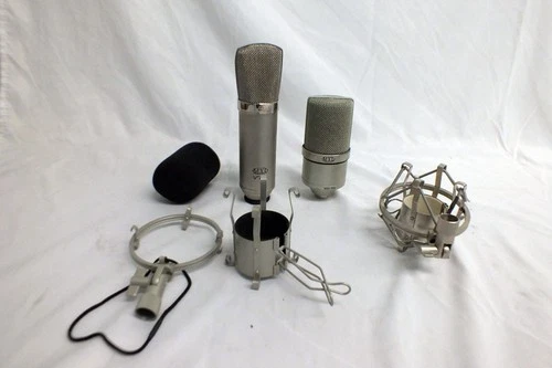Vtg MXL Microphone LOT of 2 MXL 990 & V76t Audio Microphone Mic Untested