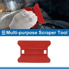 1 Pcs Car Squeegee for Film Red 11cm L Multifunctional Scraper Tool