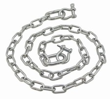 Extreme Max BoatTector Stainless Steel Anchor Chain 3/16" x 4'