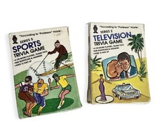 Pocket Trivia Games Sports Series 5  Television Series 2 by Hoyle Vintage 1984