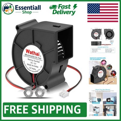 Durable 75mm 12V Dual Ball Cooling Fan - Achieve Optimal Device Performance