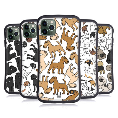 HEAD CASE DESIGNS HUNDERASSEN MUSTER 13 HYBRID HUELLE FÜR APPLE iPHONES HANDYS