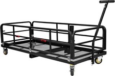 Gravee 60 Folding Trailer Hitch Cargo Carrier Basket Rear Luggage Rack Wwheels