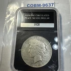 Nice Genuine Circulated 1928 S Peace 90% Silver Dollar COBM-9637