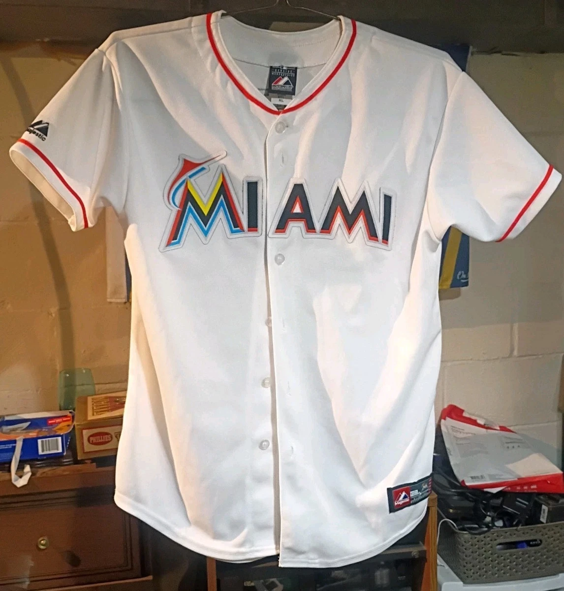 majestic マイアミ・マーリンズ ユニフォーム Majestic Miami Marlins MLB Jerseys for sale | eBay