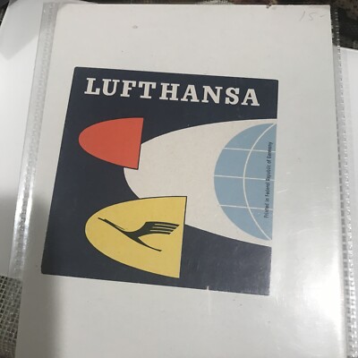 Mint Air Baggage Label Lufthansa Airways