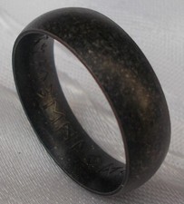 RUNENRING VIKING NORSE ODIN WIKINGER RETRO RUNEN SCHWARZ  EDELSTAHL BAND RING