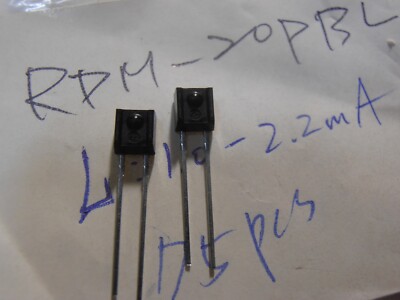 4X  RPM-20PB  Phototransistor 800nm ±14deg  Sideview 10us ф1.85mm Lens DIP2 ROHM