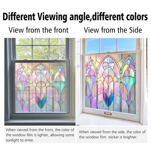 AU Static Cling Glass Window Film Privacy Stained Glass Sticker UV Protection - Picture 18 of 47
