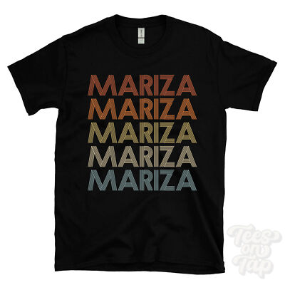 MARIZA REPEATED RETRO STYLE T-SHIRT mens & womens novelty cool name gift