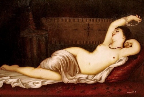 Ölbild erotische Frau, Akte, nackte Frau, Ölgemälde HANDGEMALT,Gemälde 60x90cm - Bild 2 von 4