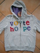  C406 Spirit of Hope Unisex Hooded Sweat Jacket  Logo Terry Trim Size 140-146