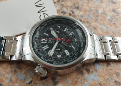 GMV Gian Marco Venturi Quartz World Time Chronograph Rotating