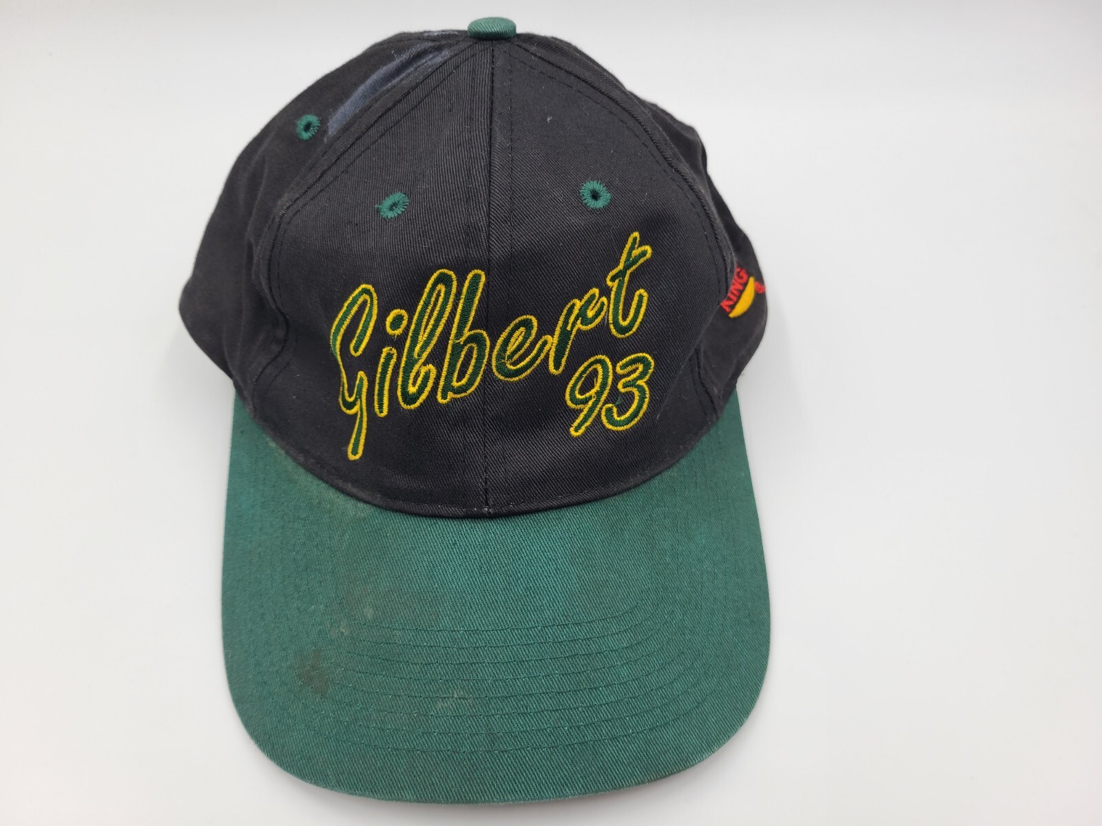 Vintage Gilbert Brown Packers Distressed Snapback Hat by Burger King