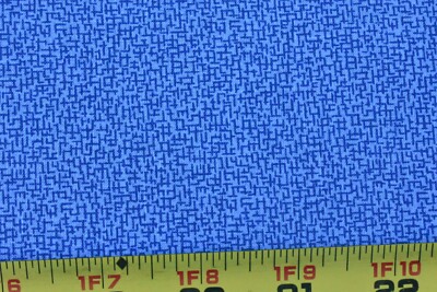 By 1/2 Yd, Blue Print on Blue Quilt Cotton, Fabric Traditions, 2004, P7719