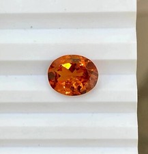 Orange Spessartite Natural Garnet 7-9 Ct Oval Cut Loose Gemstone EGL Certified