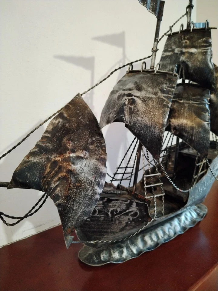 arte antiquariato complementi di arredo. Veliero -Galeone -in ferro battuto - Immagine 2 di 4