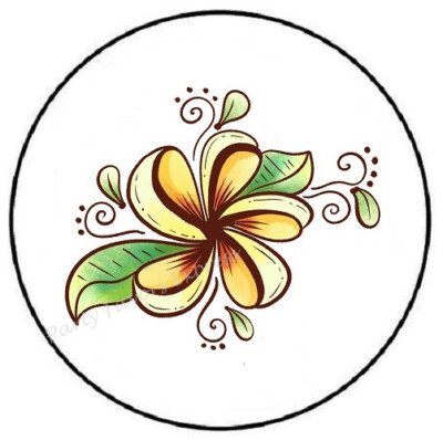 FLOWERS ENVELOPE SEALS LABELS STICKERS PARTY FAVORS