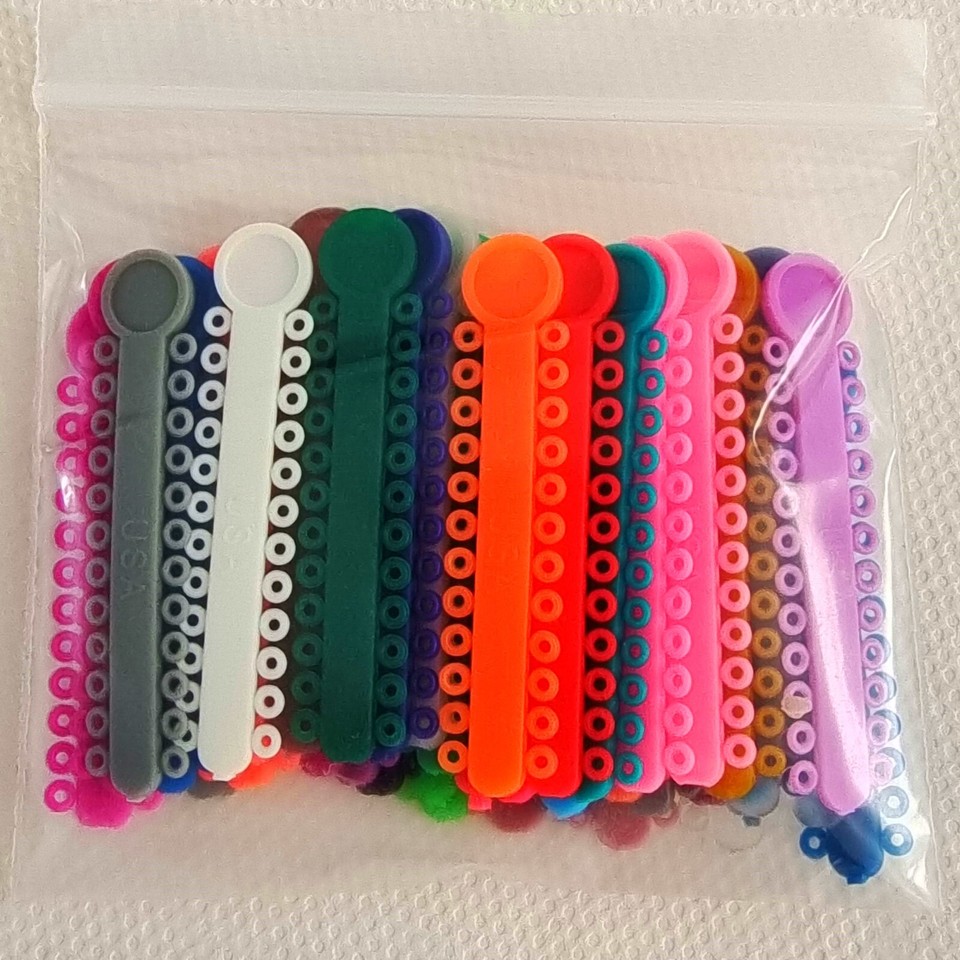 Dental Orthodontic Elastics Chain latex Elastic Ligature Ties Bands for