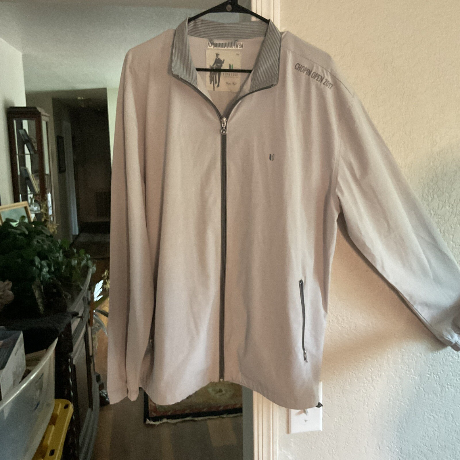 Jacket Golf Linksoul XL TanFull-Zip Windbreaker Chopin Open 2017 Newport Beach-image