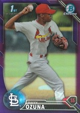 RAFFY OZUNA -- 2016 BOWMAN CHROME PROSPECTS --  PURPLE REFRACTOR -- MINT