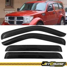 Fits 07-11 Dodge Nitro Acrylic Window Visors Rain Sun Guard Deflector 4Pcs Set