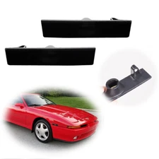 Smoked Lens Front Bumper Side Marker Light Housing For 86 87 88 89 Toyota Celica