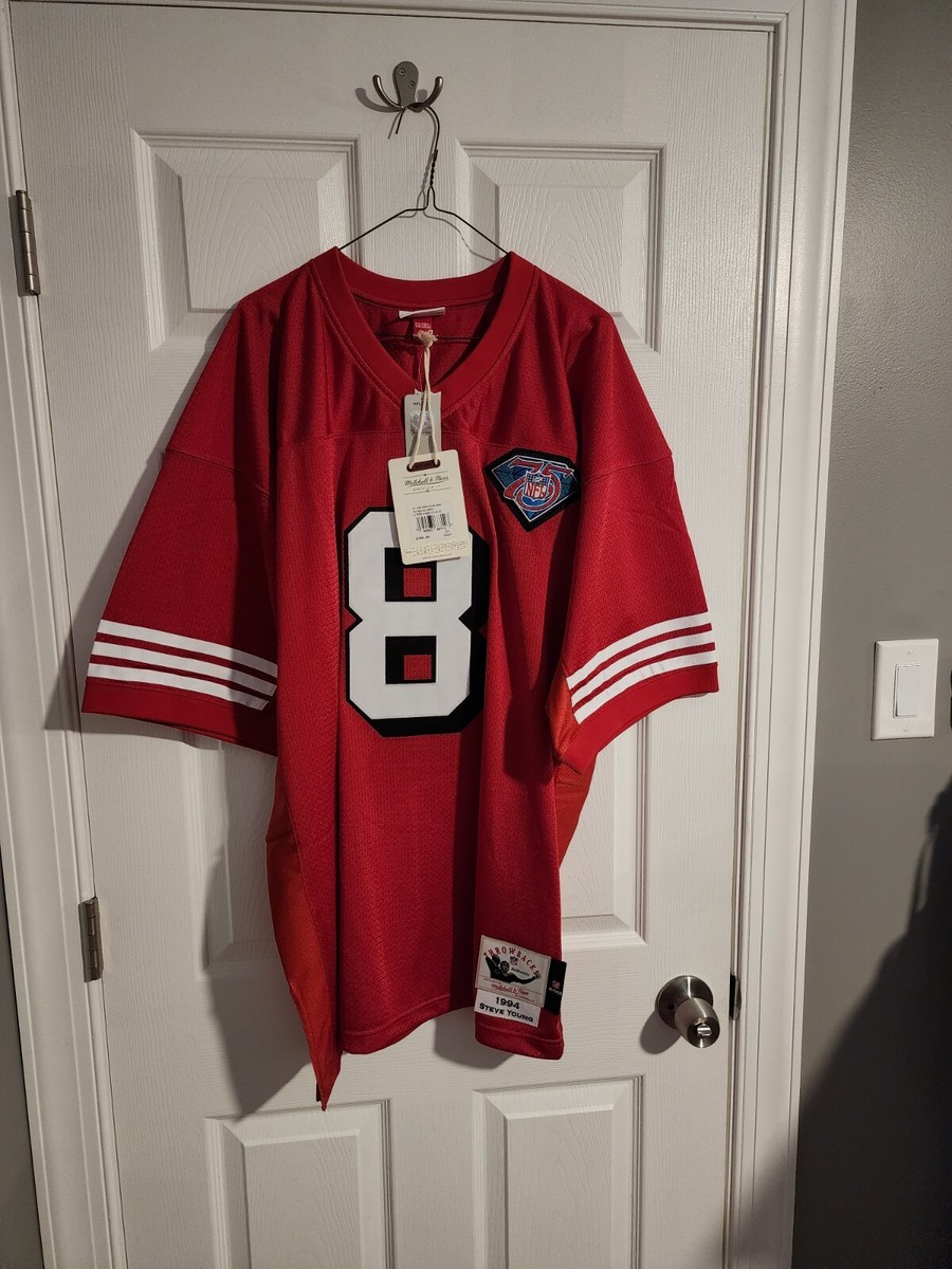 アメリカンフットボール Mitchell &amp; Ness - NFL Steve Young 1994 SF 49ers Jersey 3XL 100% Authentic Steve Young Mitchell Ness 1994 San Francisco