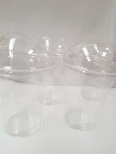 7OZ plain slush cups x 1000 (200ml) + 1000x straws + 1000 LIDS reusable CUPS