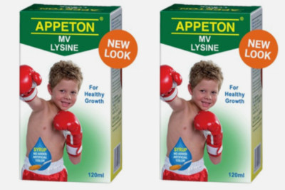 APPETON Multivitamin Lysine Syrup 2 x 120ml Dietary Supplement Fast Shipping