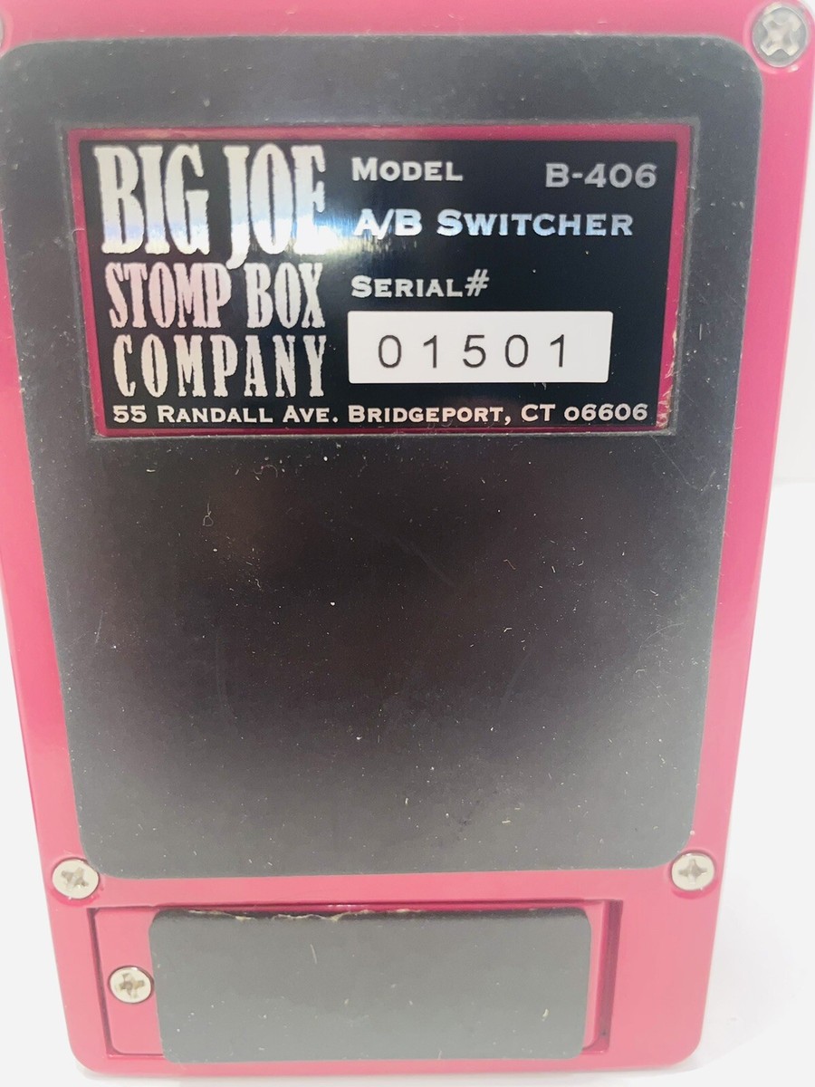 BIG JOE Stompbox Company B-406 A/B Switcher Guitar Effect Pedal