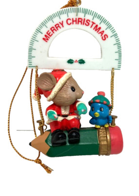 Matrix Collections For Christmas Ornament Mouse Pencil Swing Ruler Book No Box