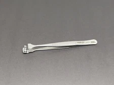 Techni-Tool 3" Wafer Tweezers Anti-Magnetic/Anti-Acid Stainless Steel Swiss Made